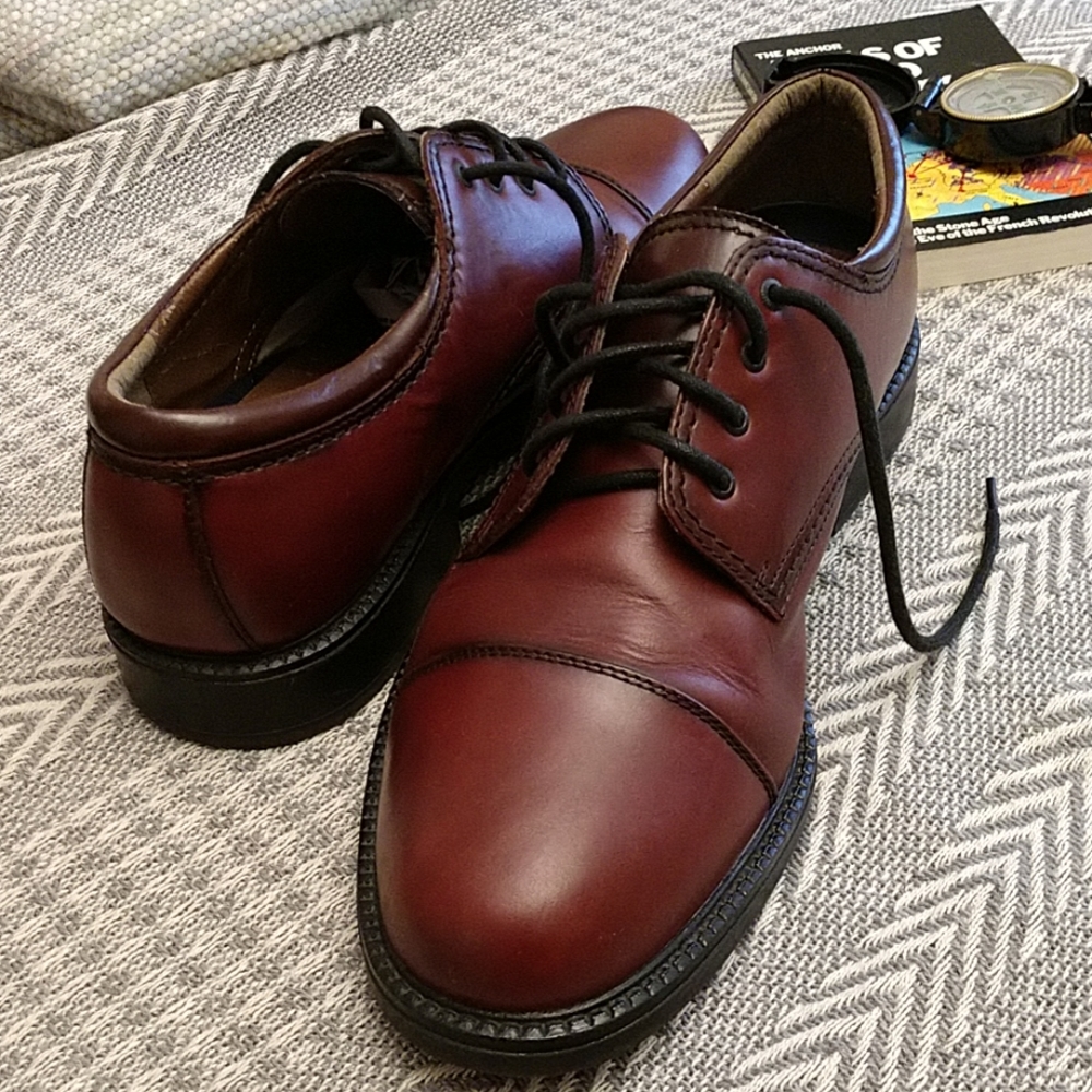 Men's Dockers Cap-toe Leather Shoes 12M